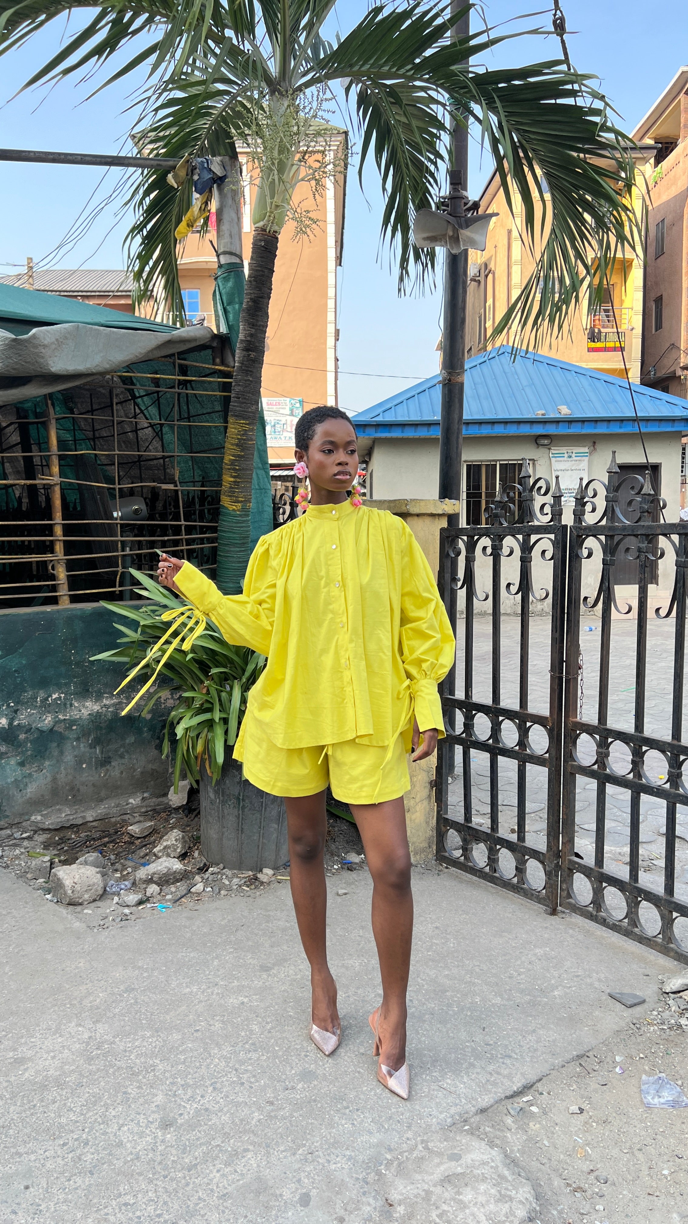 Yellow Short set