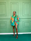 Organza full Top with Drawstrings