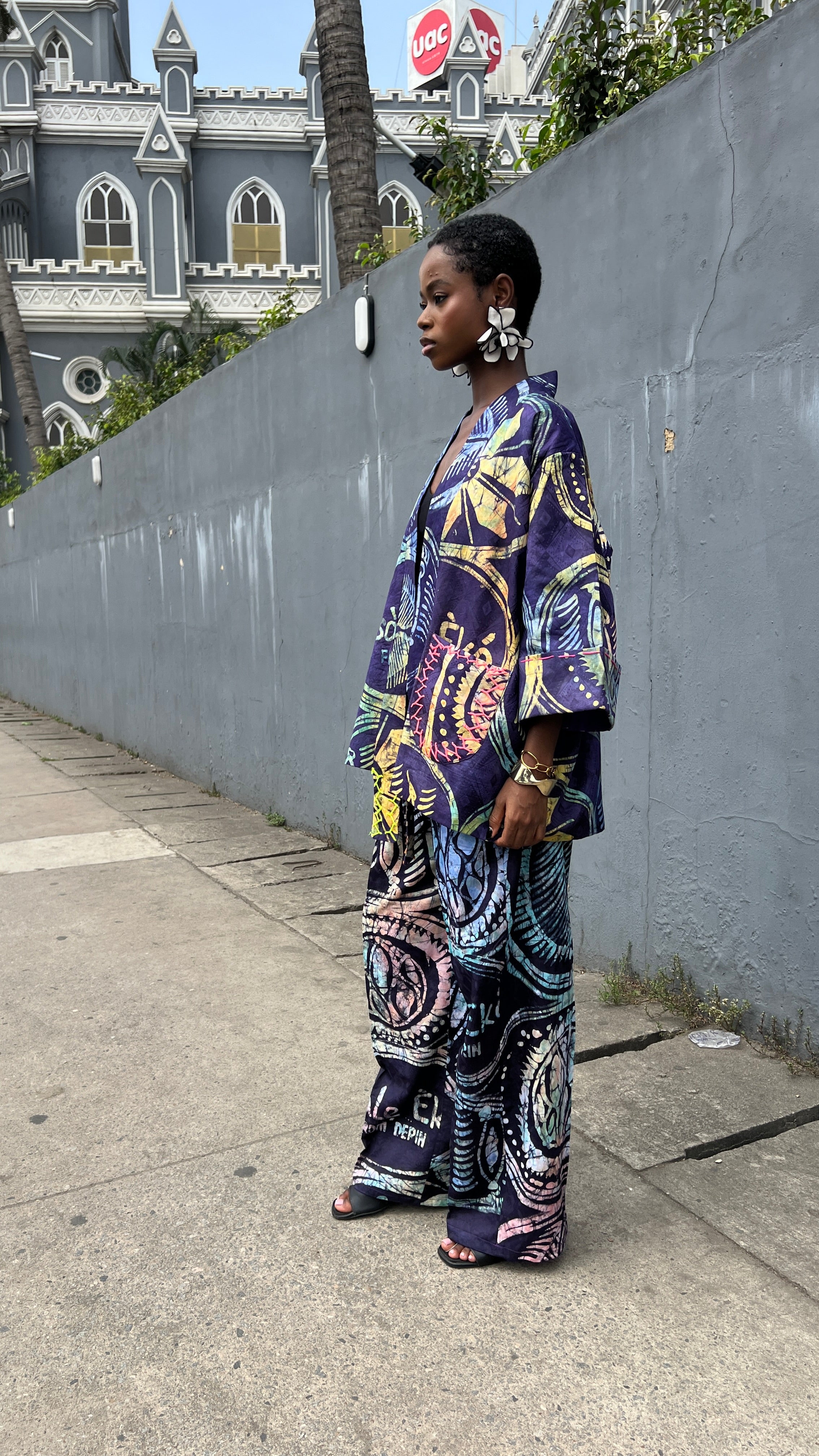 Adire Kimono set