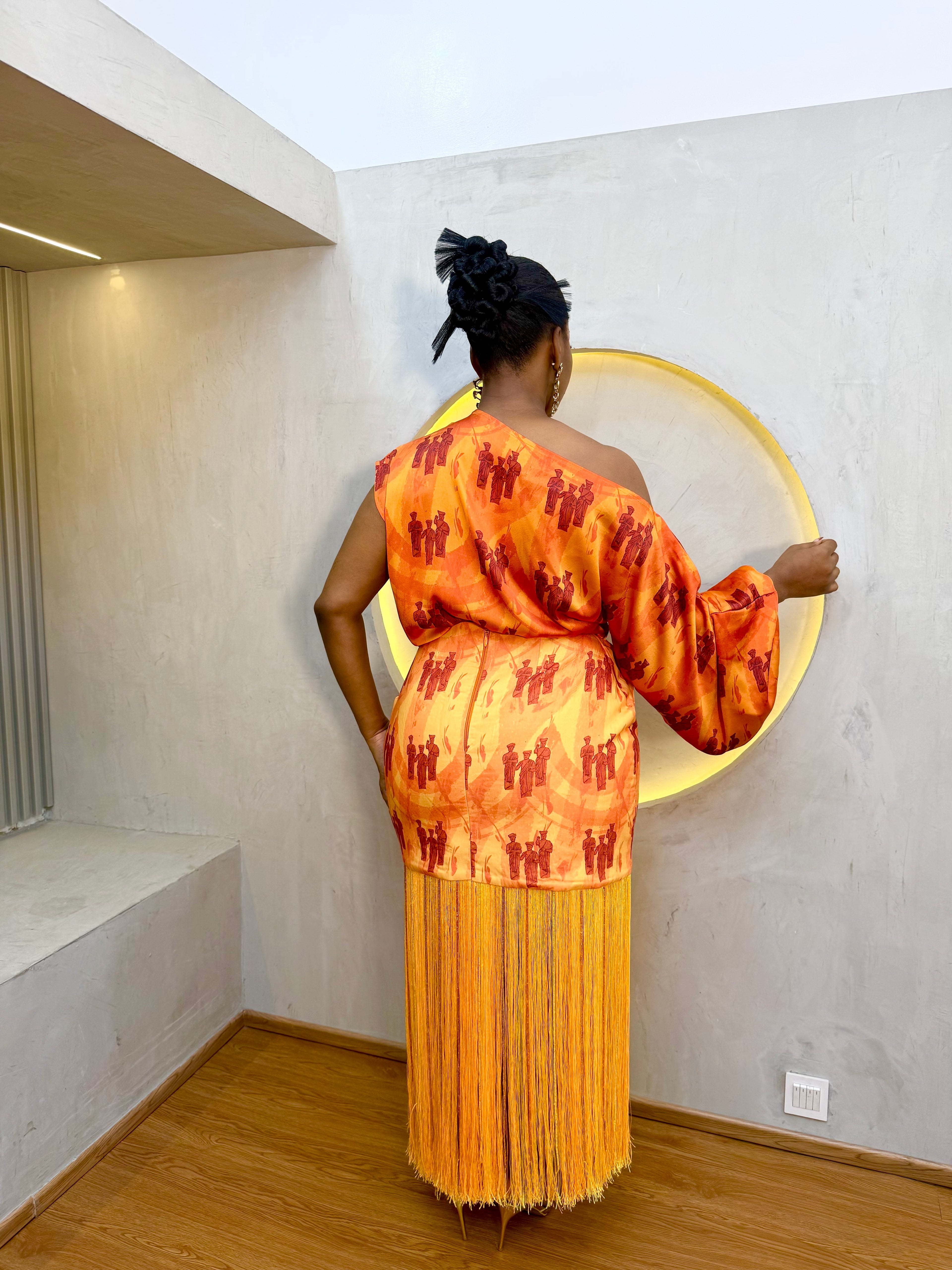 Long Fringe Skirt