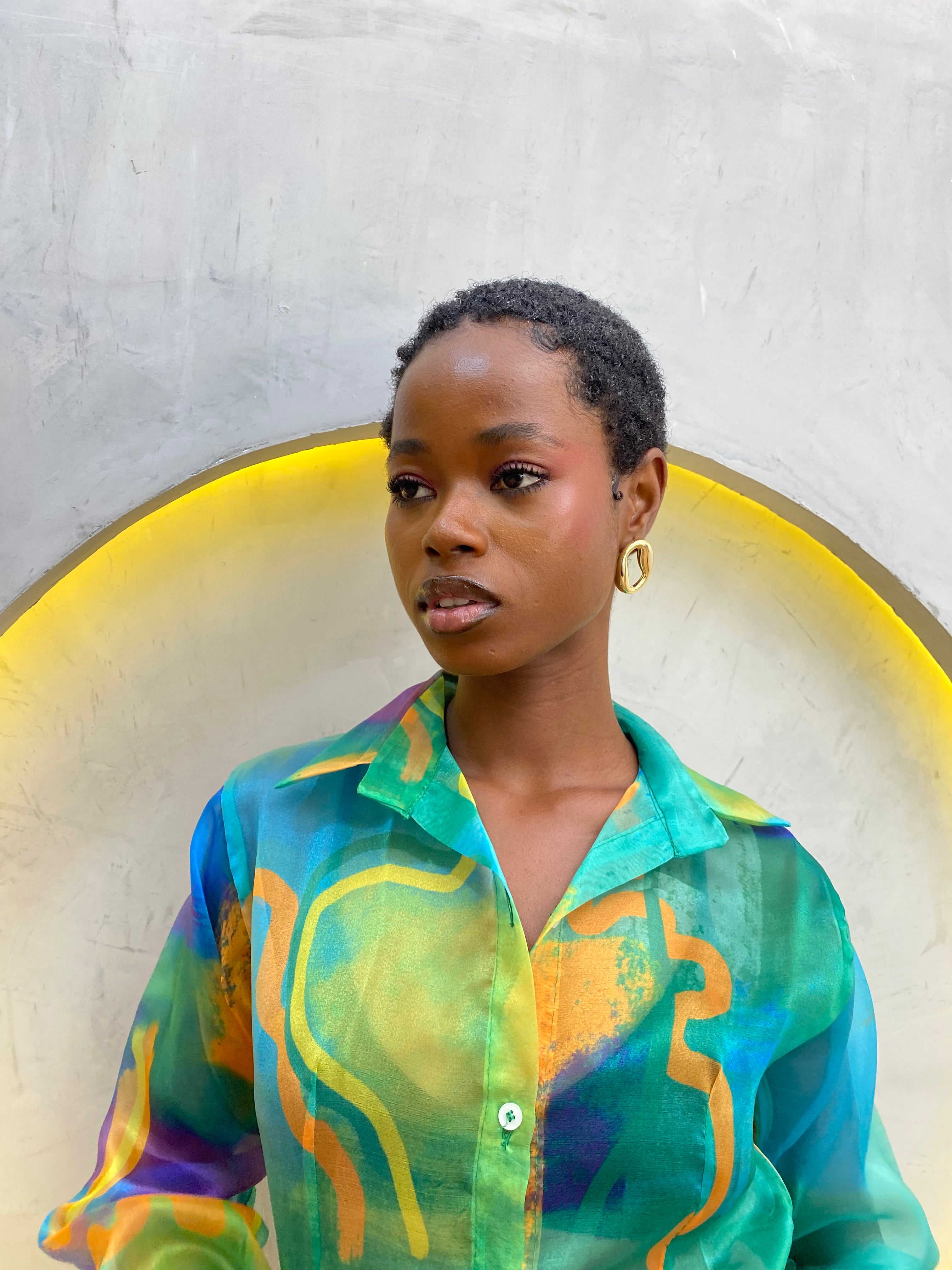 Organza Fitted Shirt