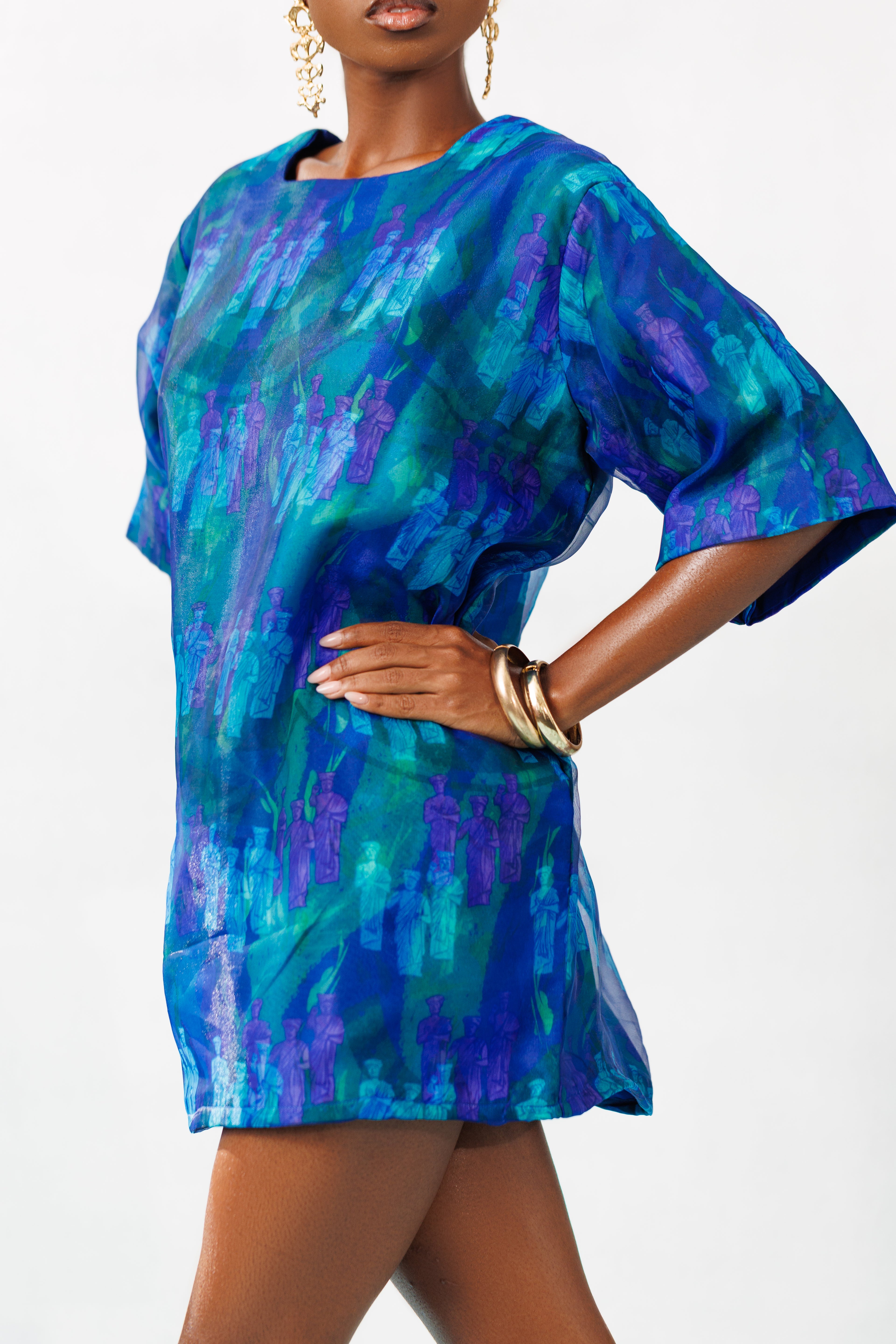Organza Boxy Dress