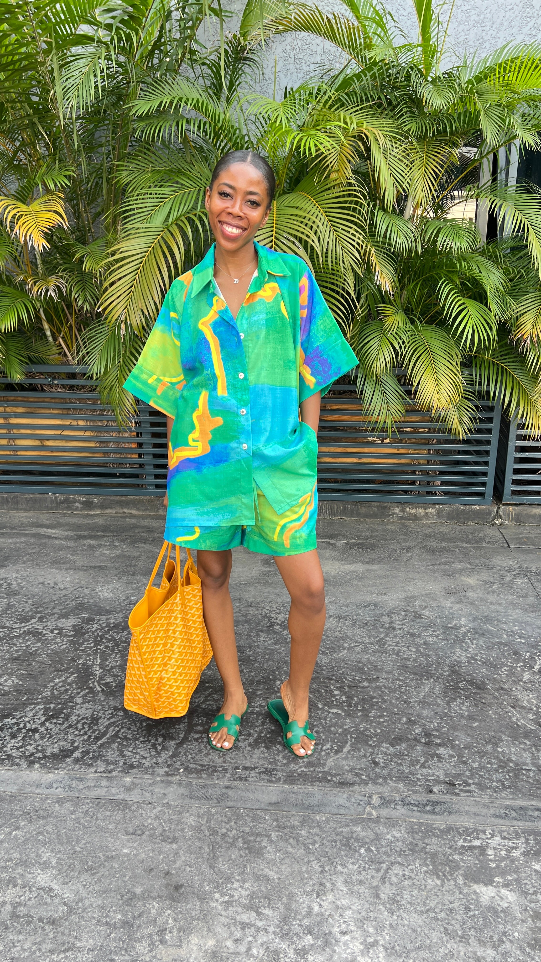 Printed Short Set