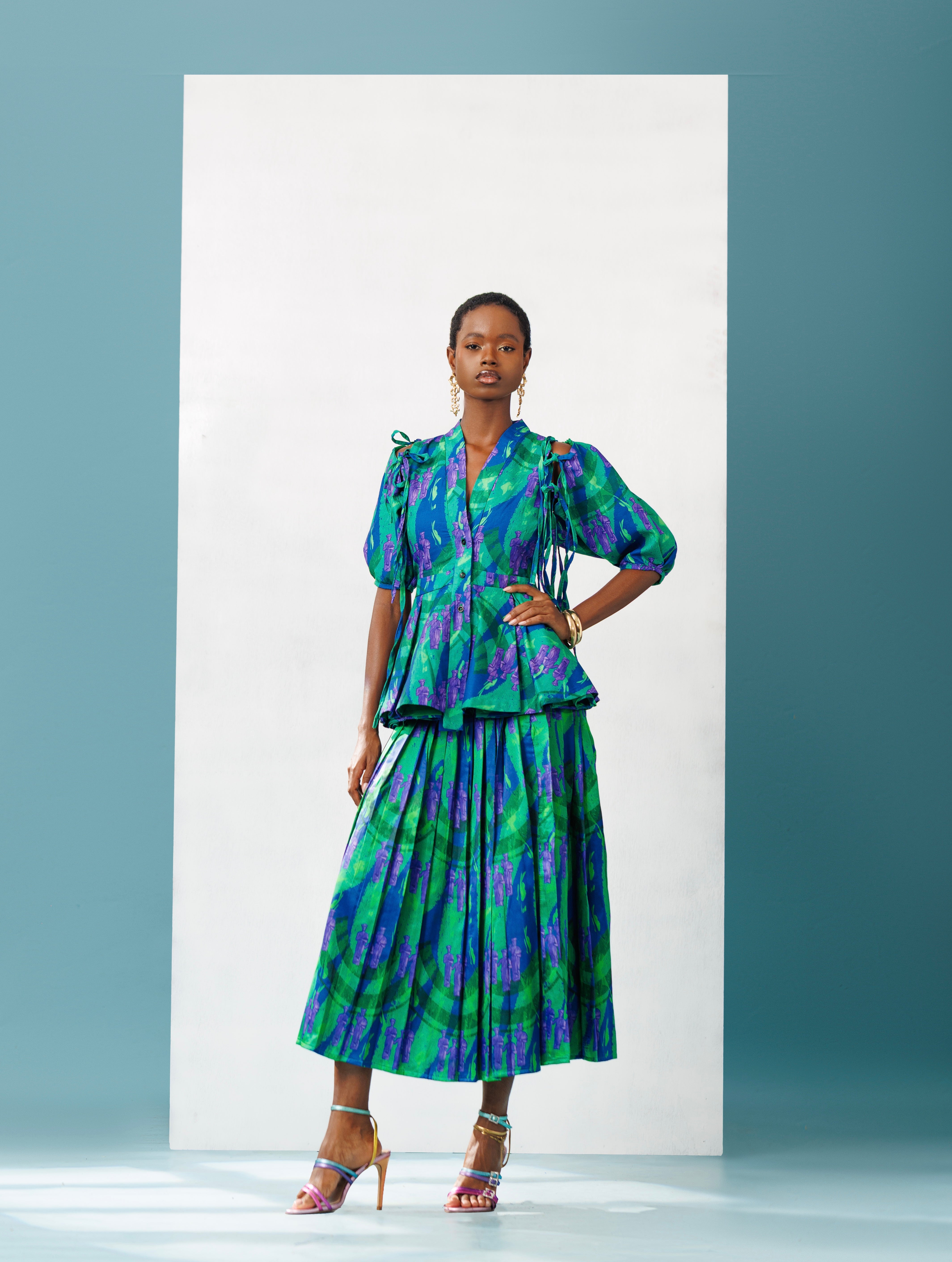 Cutout Peplum Top – Isaleeko From Derin