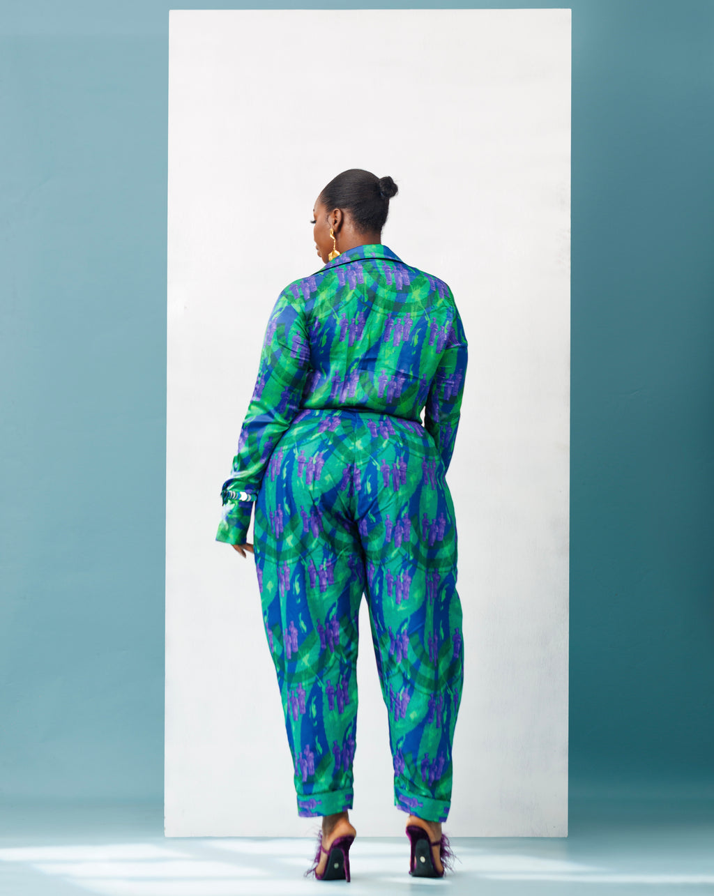 Double-Pleated Barrel Pants