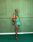Organza full Top with Drawstrings