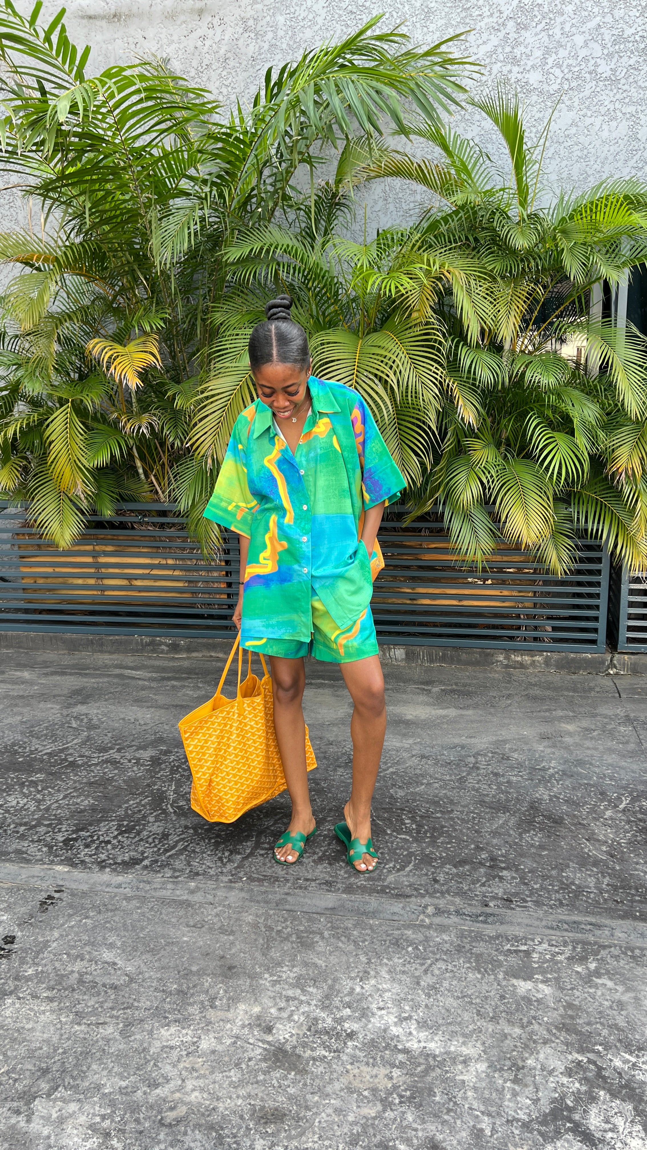 Printed Short Set