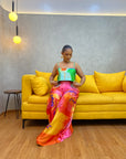 Silk Pleated Pants