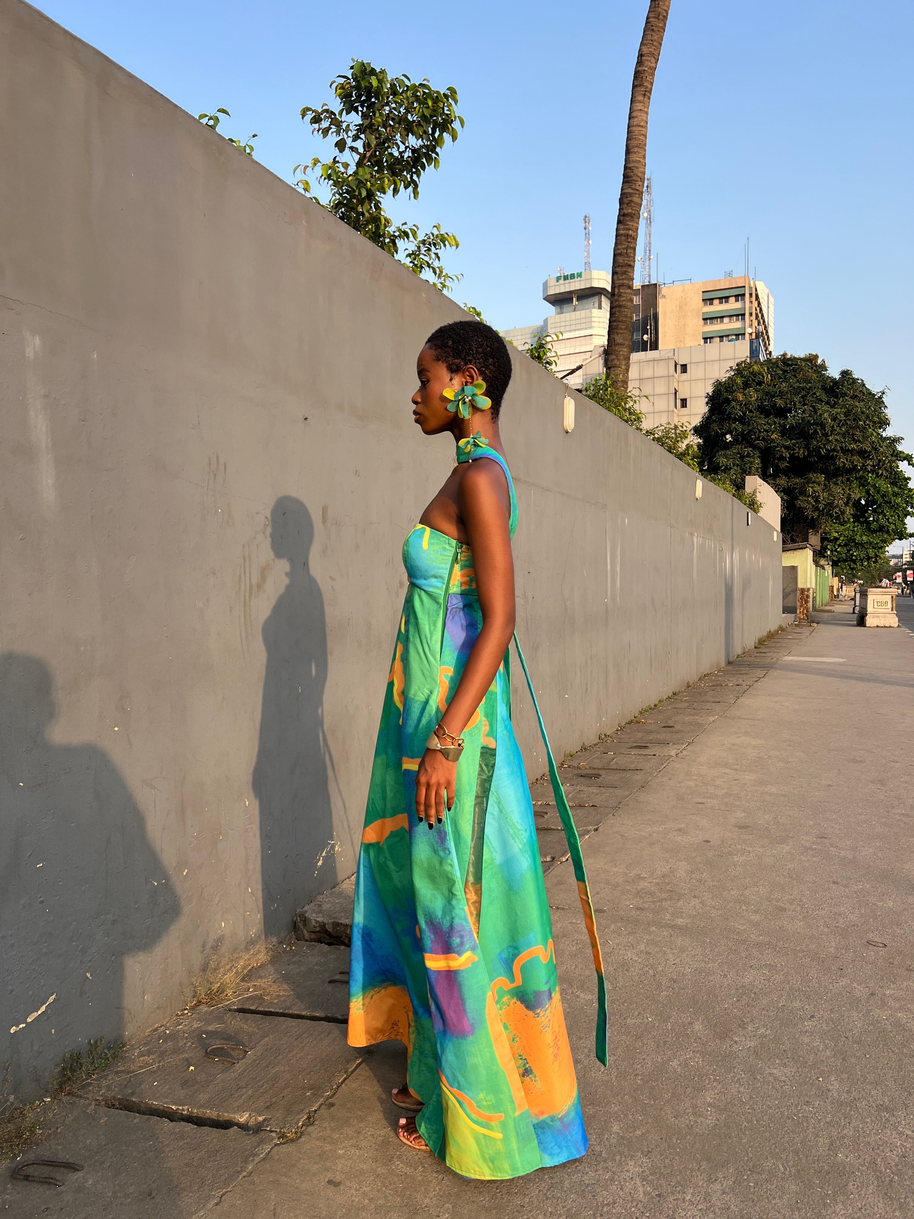 Printed Tube Dress