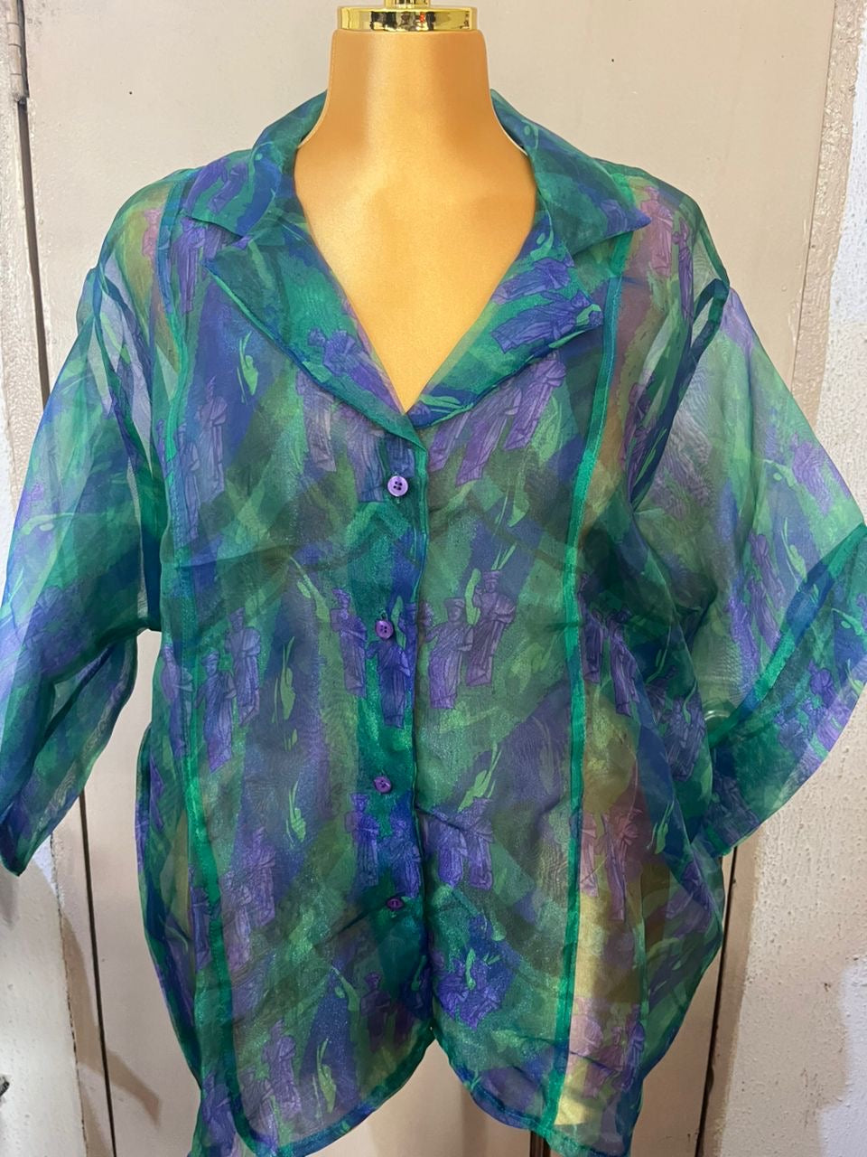 Aro Meta Organza Oversized Shirt