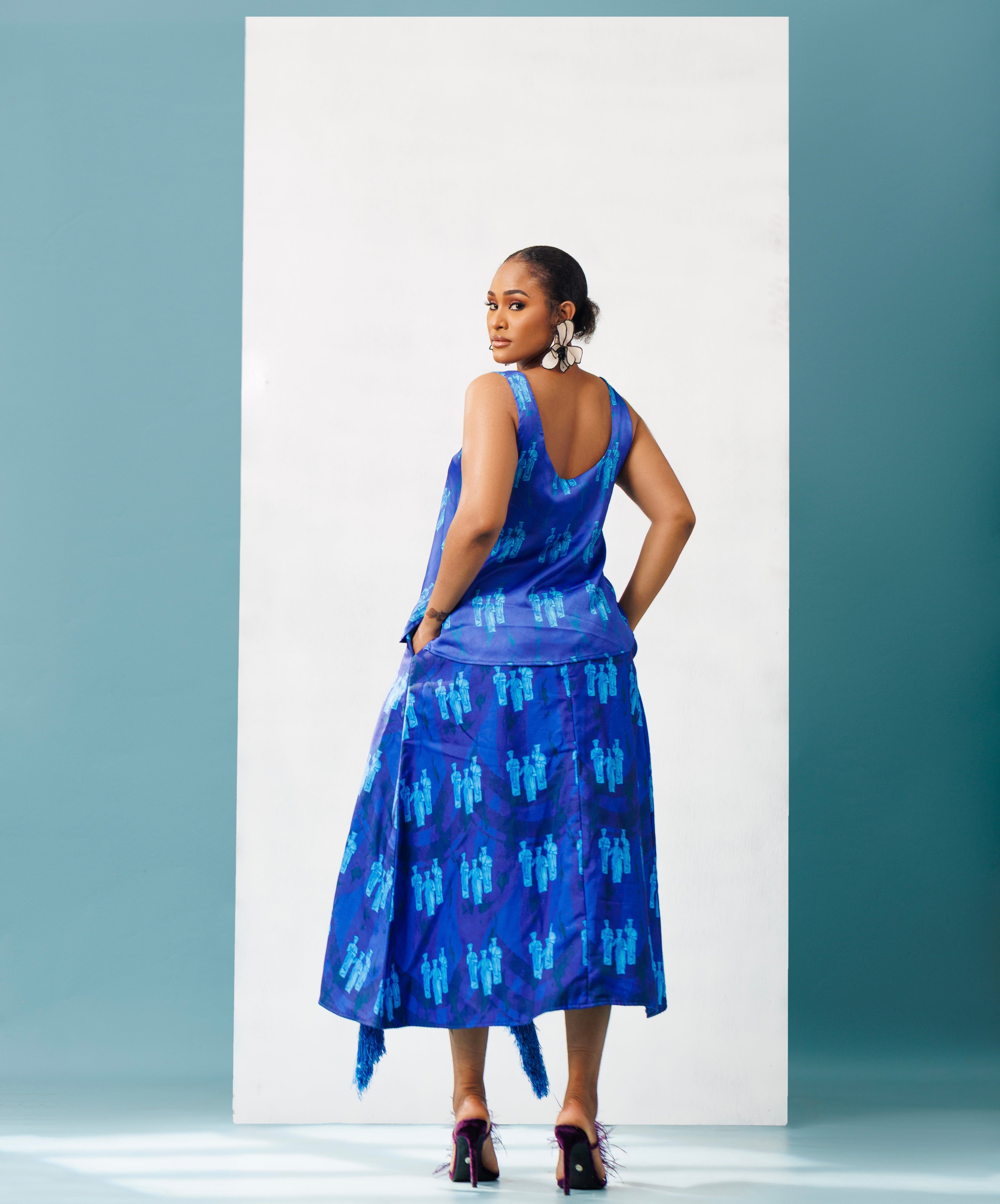 Sleeveless Silk Top
