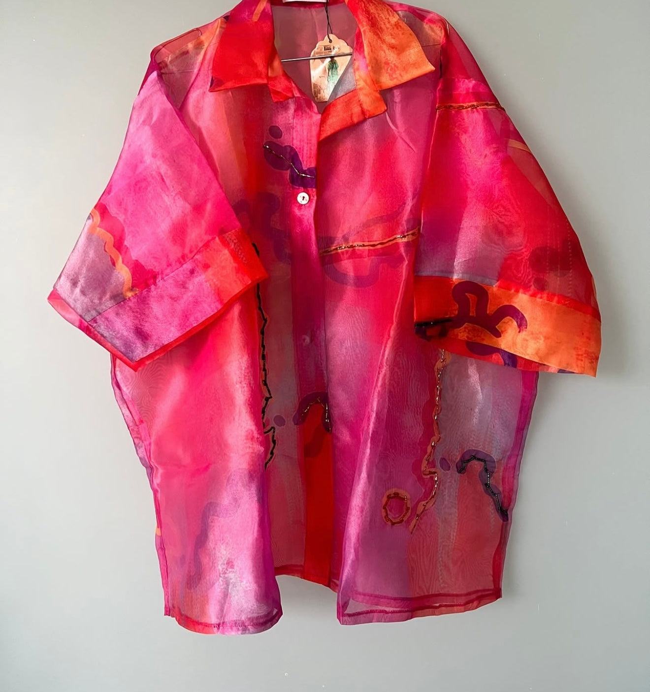 Organza Beaded Shirt