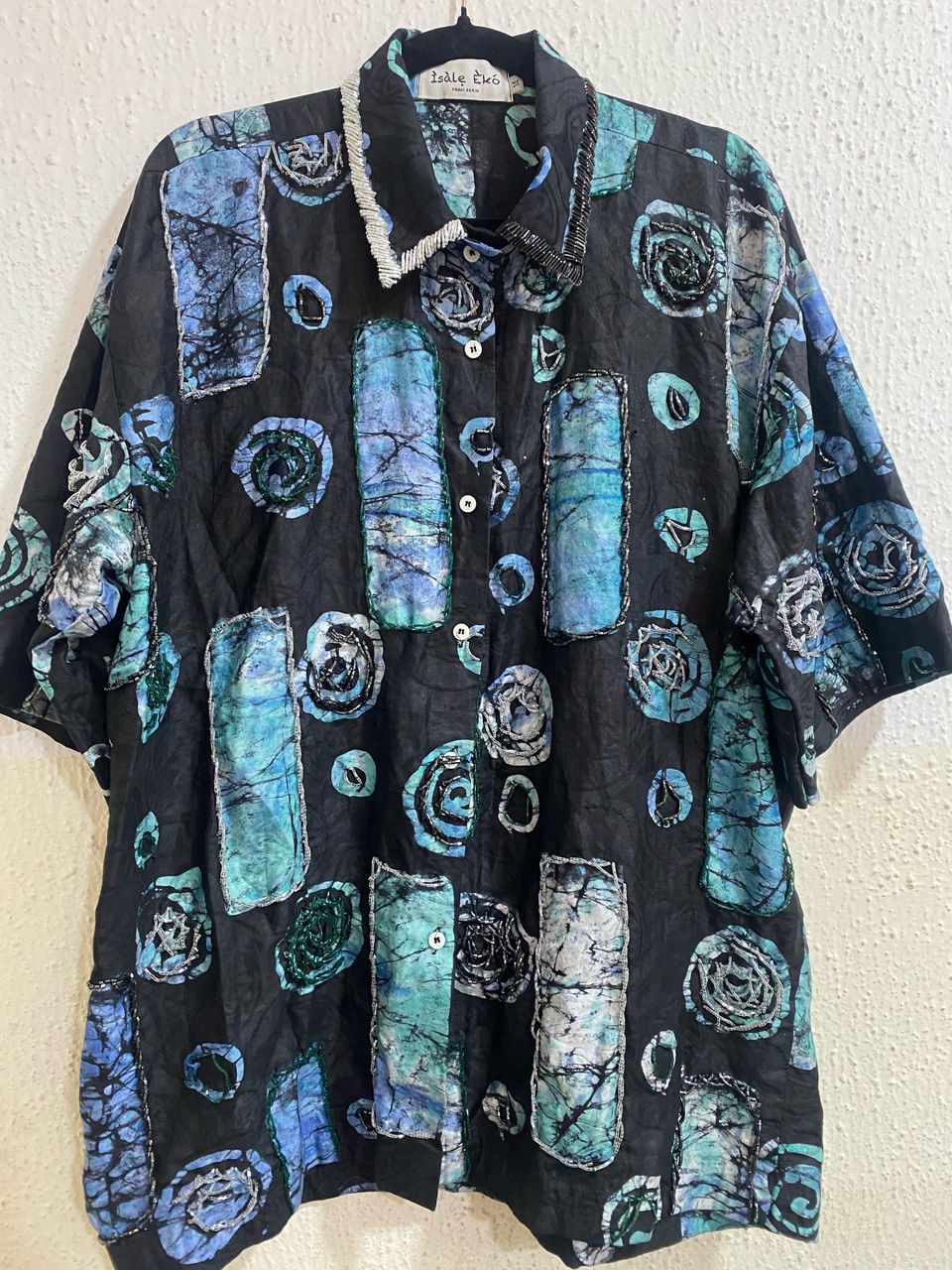 ADIRE BEADED SHIRT