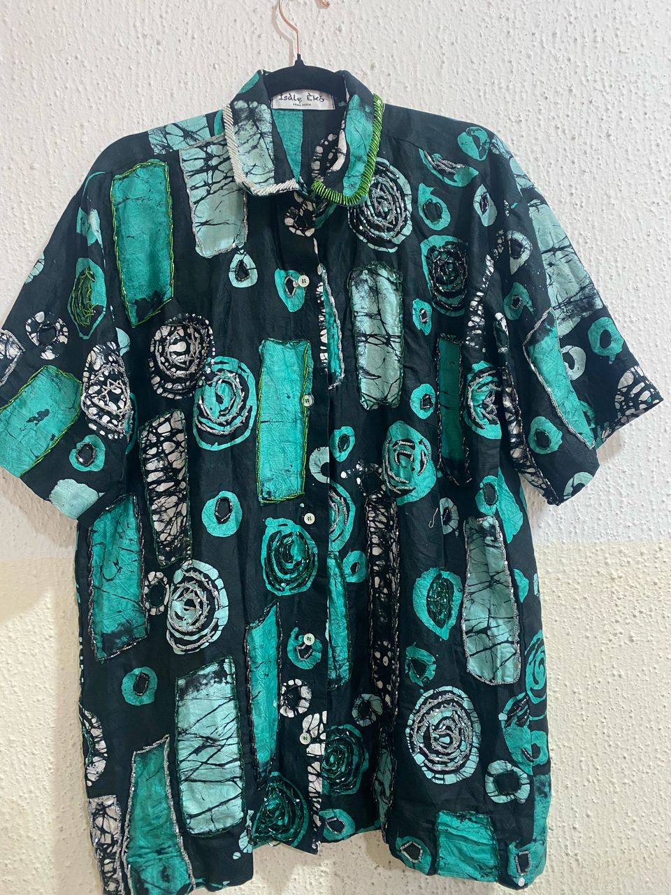 ADIRE BEADED SHIRT