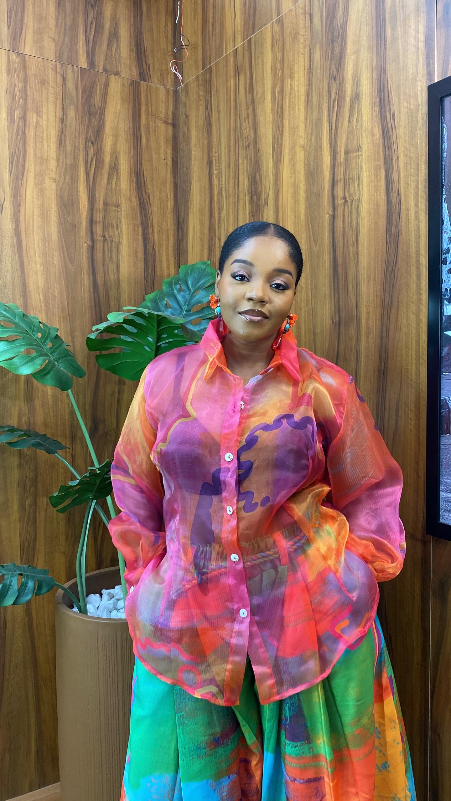 Organza Fitted Shirt