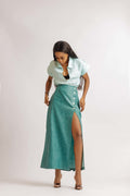 Button Skirt Set