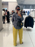 Grey & Yellow Linen Set