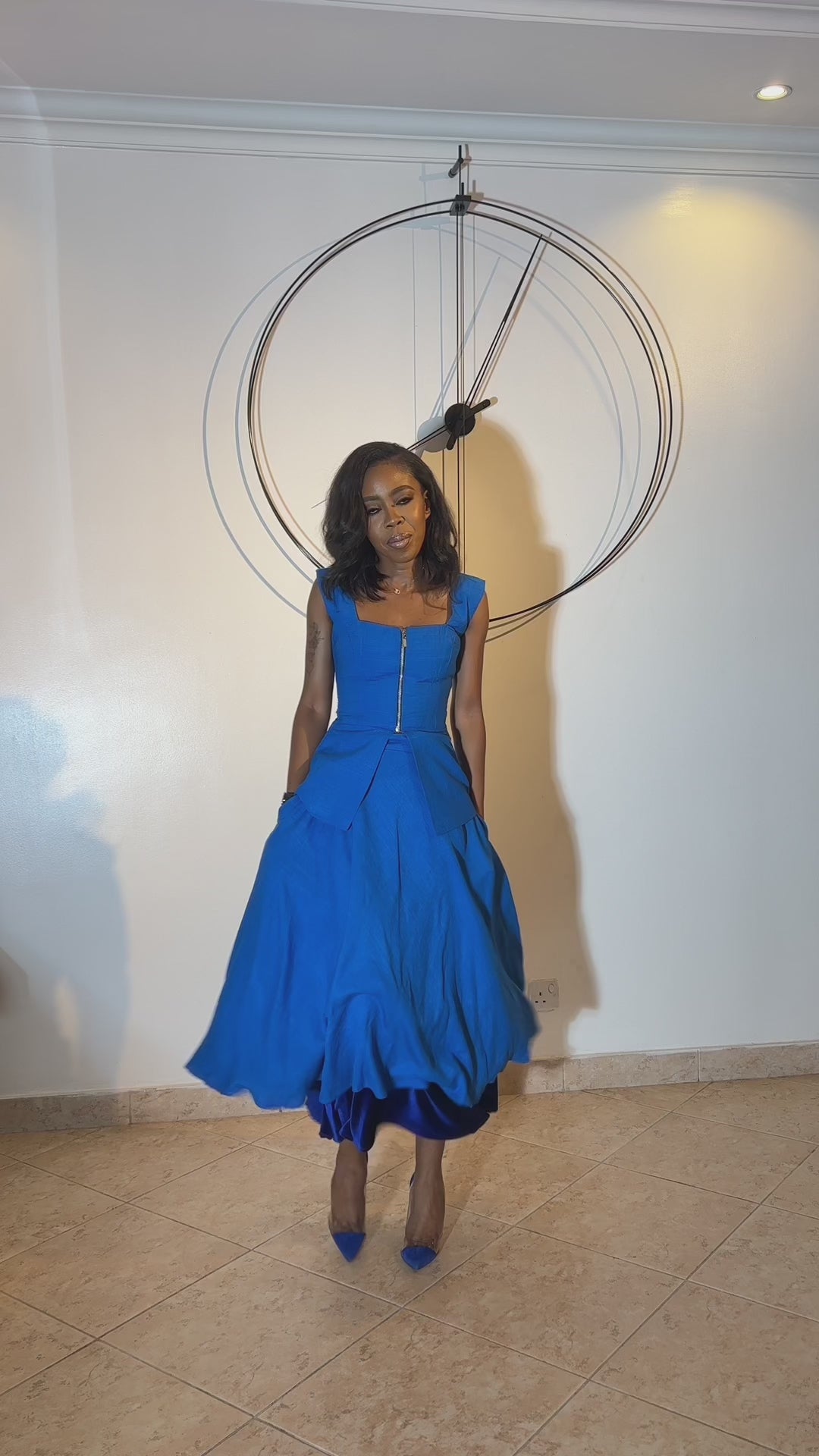 Derin’s Fav Full Skirt set with Velvet