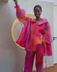 Organza full Top with Drawstrings